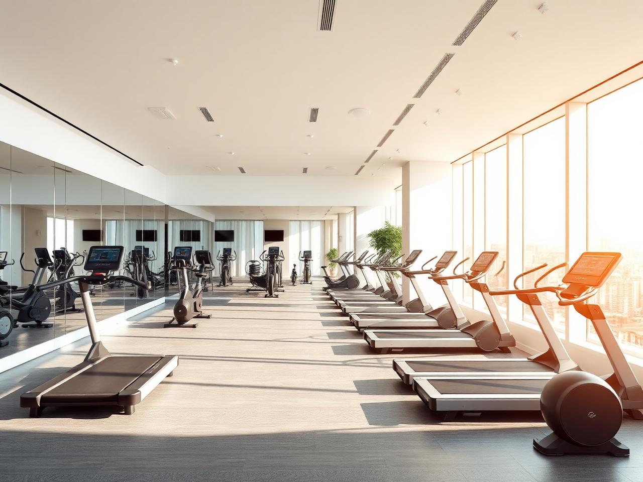 Modern fitness center